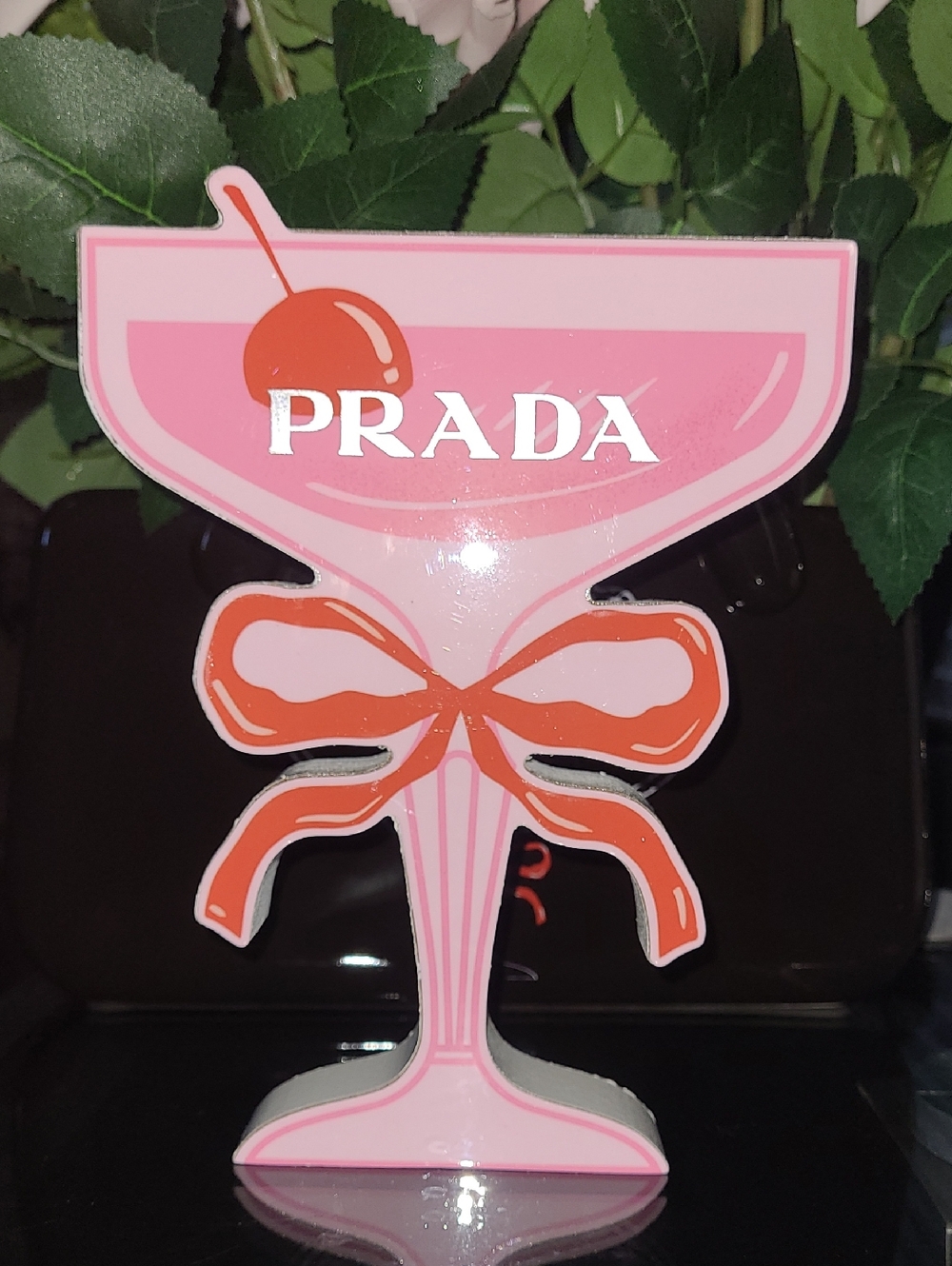 Chic Pink and Red Cocktail Accent Display